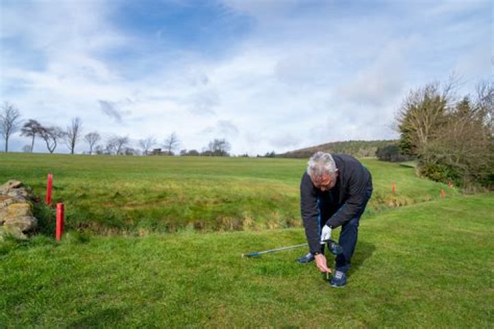 What do red stakes in golf mean?